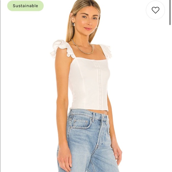 NWT $59 BB Dakota Sweetest Thing Top in Ivory Small Revolve Shopbop - Picture 3 of 15